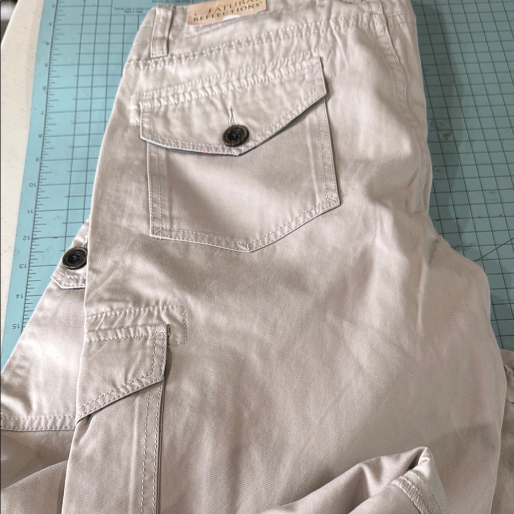 Natural Reflections Stylish Cream Cargo Pants - Picture 6 of 7